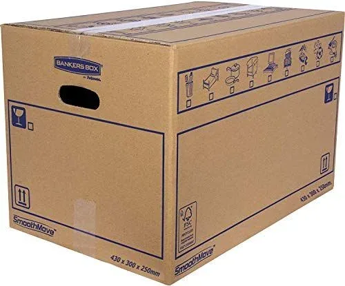 Bankers Box pack 10 cajas mudanza 32 L