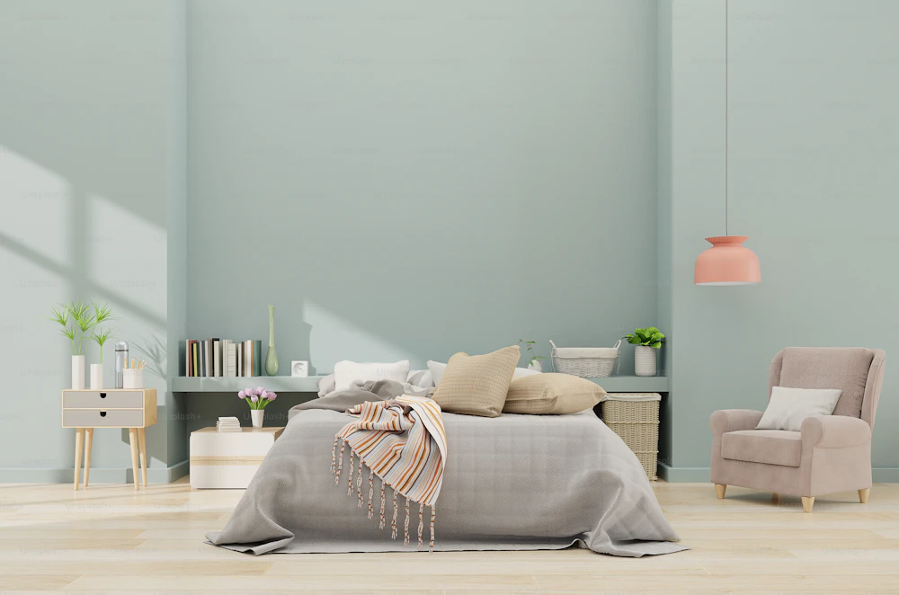 Dormitorio acogedor decorado