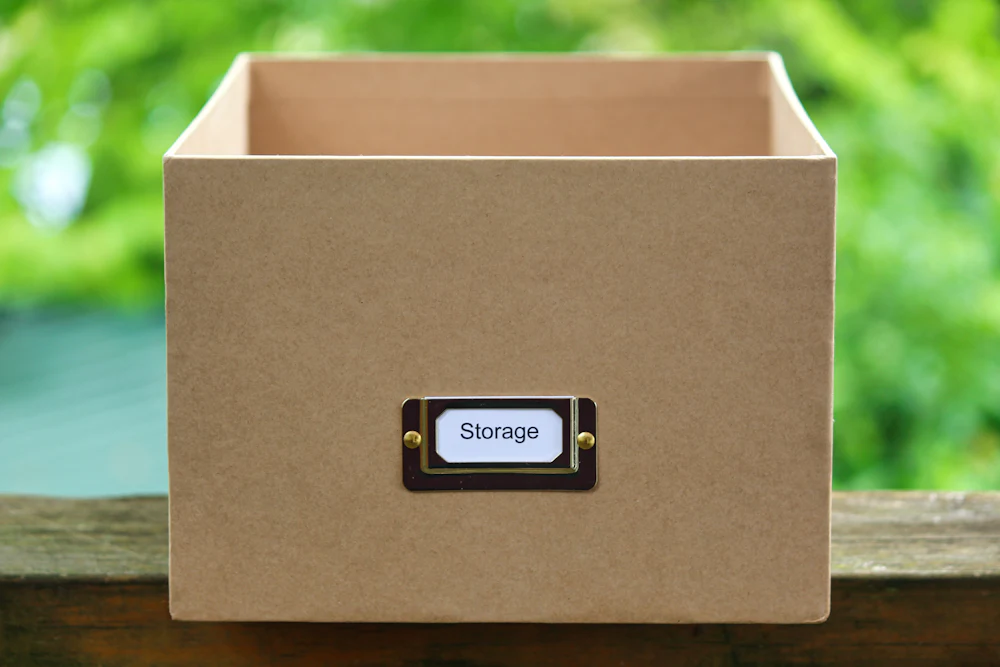 Cajas con etiquetas