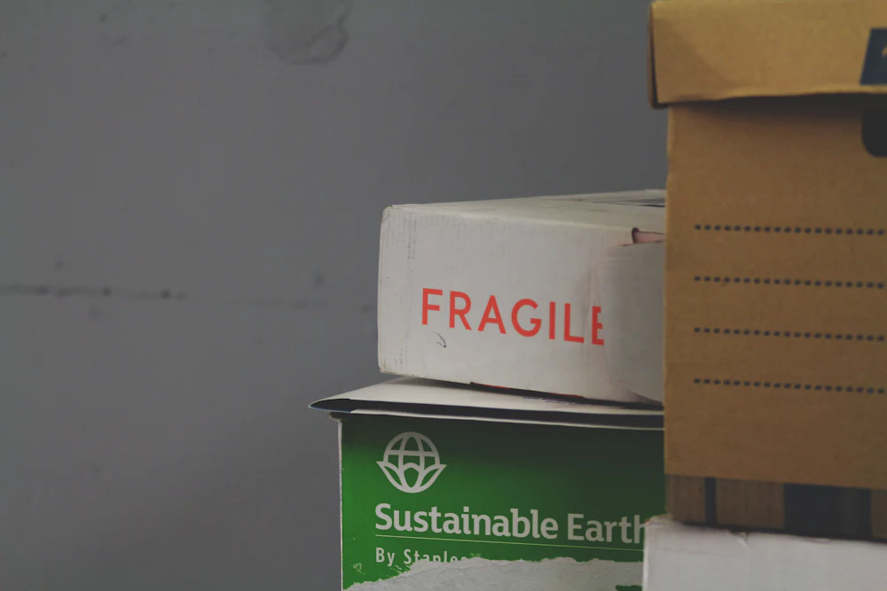 Cajas con etiquetas