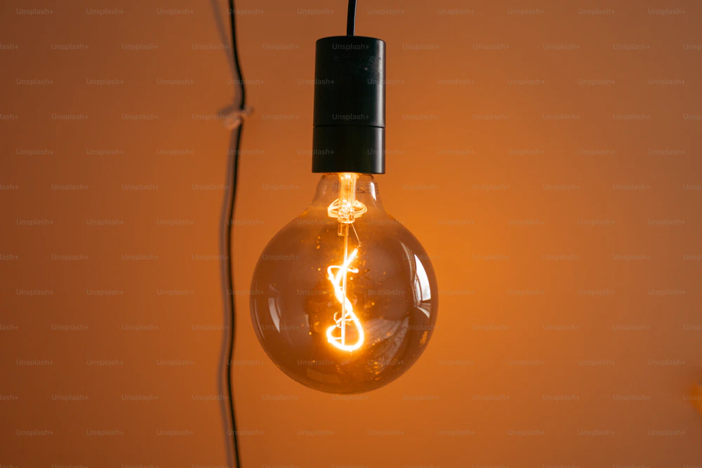 Bombilla inteligente encendida
