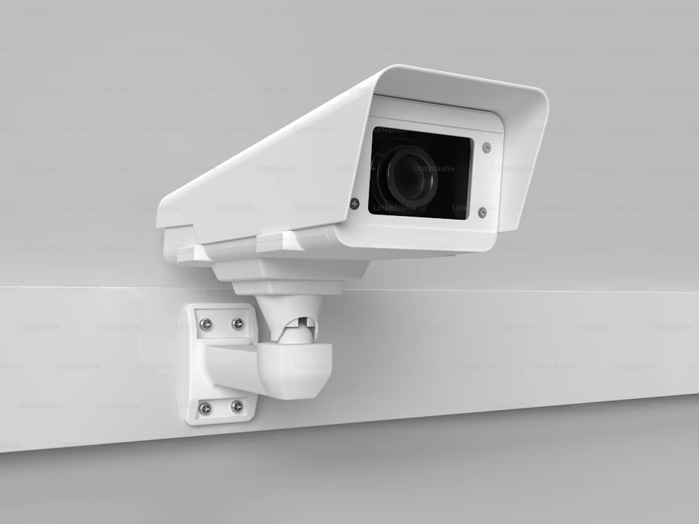 Cámara de vigilancia en una estancia