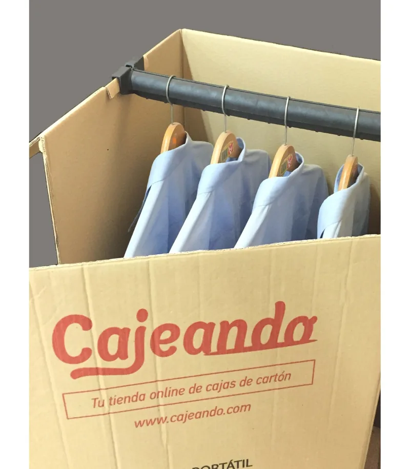 Pack de 4 cajas armario de cartón