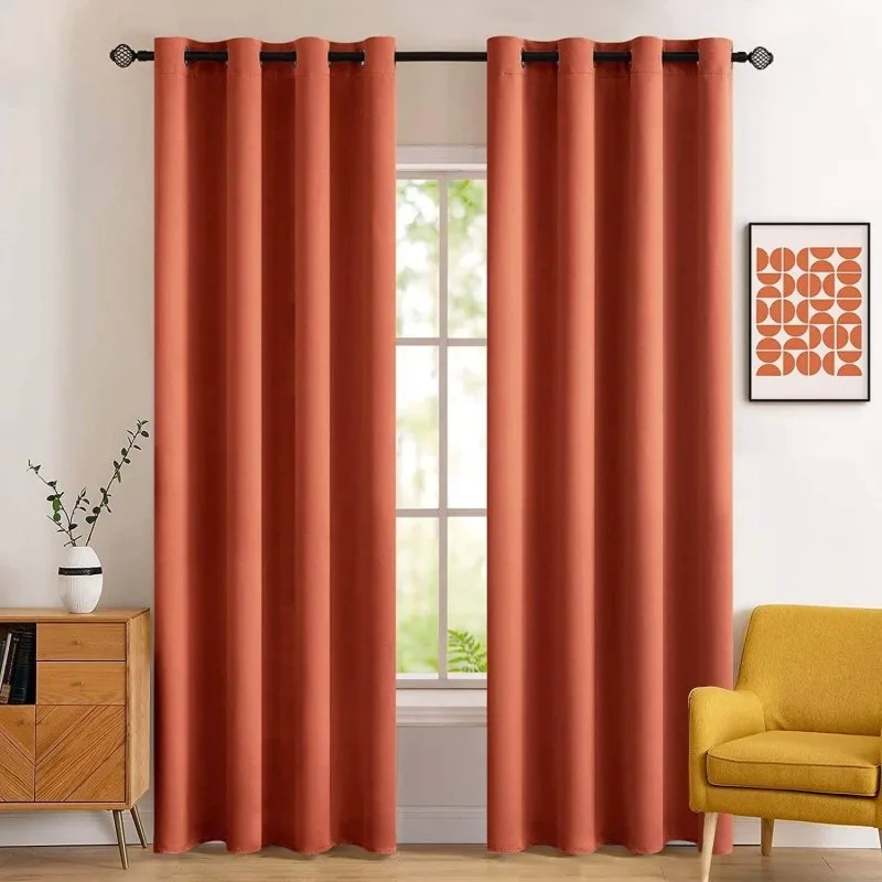 MIULEE cortinas opacas térmicas con ojales