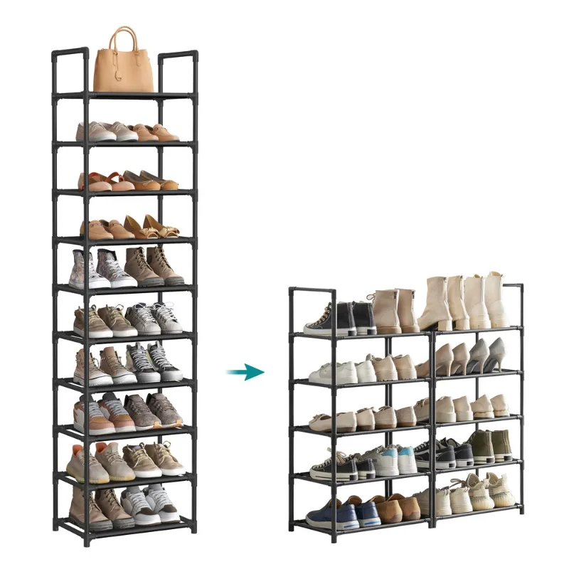SONGMICS zapatero estrecho de 10 baldas