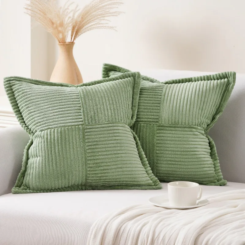 Topfinel, fundas de pana verde salvia