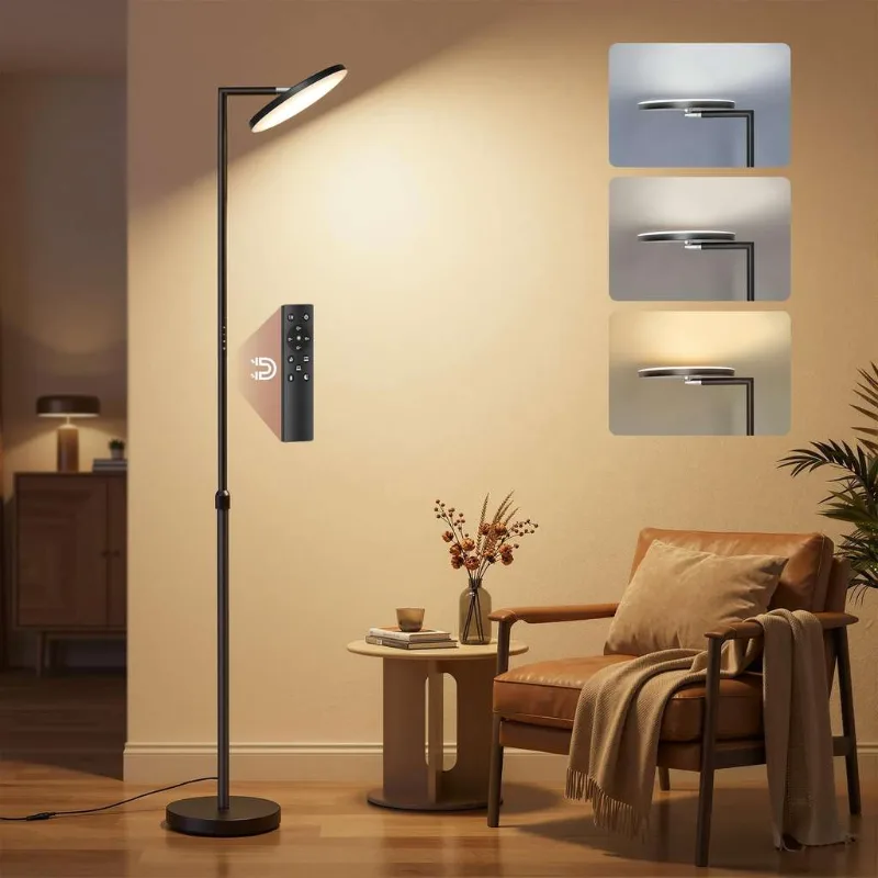 VASAGLE, lámpara de pie LED de 36 W