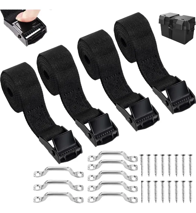 URAQT 4 correas amarre 180kg hebilla